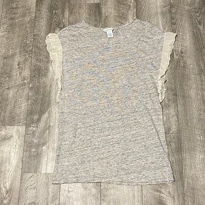 GRAY LACE SUNDANCE SHIRT